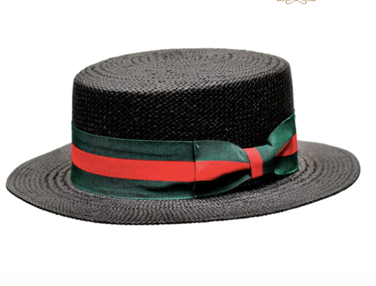 BRUNO CAPELO BOATER COLLECTION - Black/Red/Green